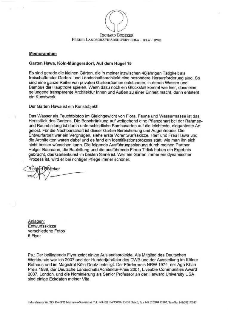 Jens Alexander Hawa - Projekt auf dem Hügel Köln - Richard Bödeker - Memorandum Richard Bödeker
